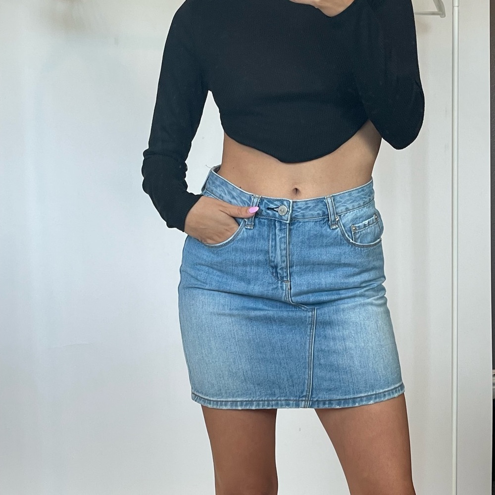 Brandy Melville Jean Skirt